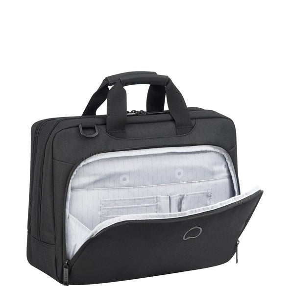 DELSEY MALETIN 15.6 PULGADAS ESPLANADE 2C SATCHEL NEGRO (DSY00394216150)