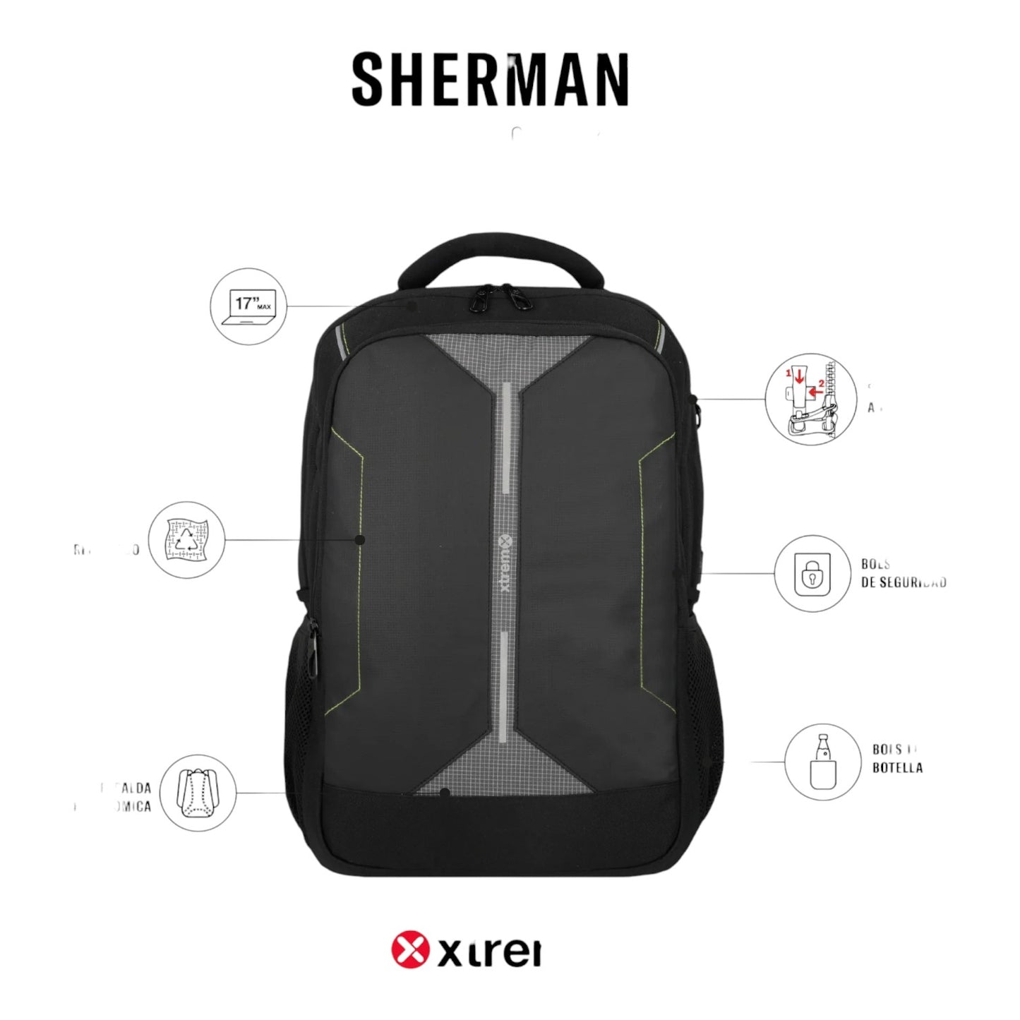 SHERMAN 5XT BLACK (15507310411CNU)