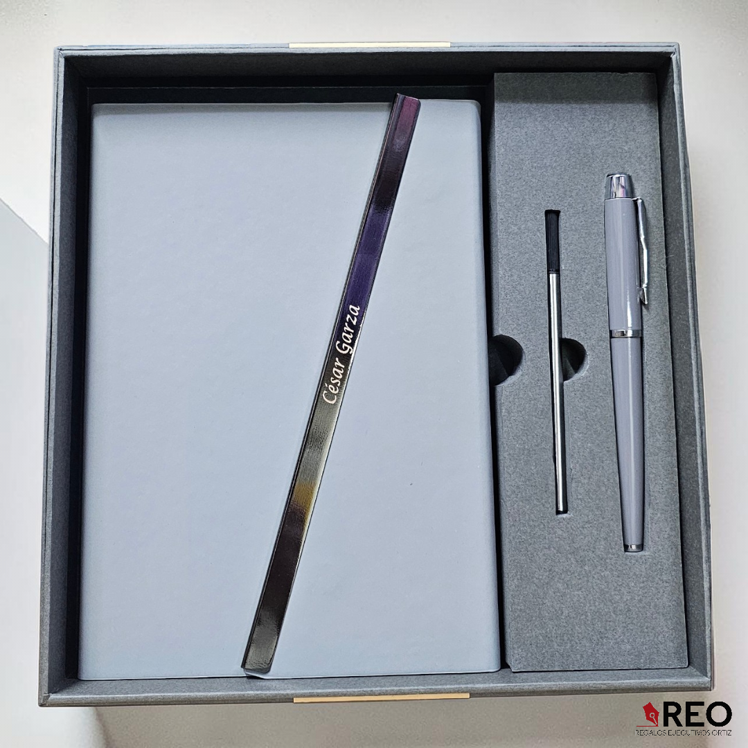 SET DE LIBRETA JINSEI GRIS (HL 9041 G)