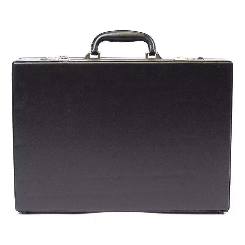 PORTAFOLIO EXPANDIBLE NEGRO CHAPA PLATA (VNG-22)