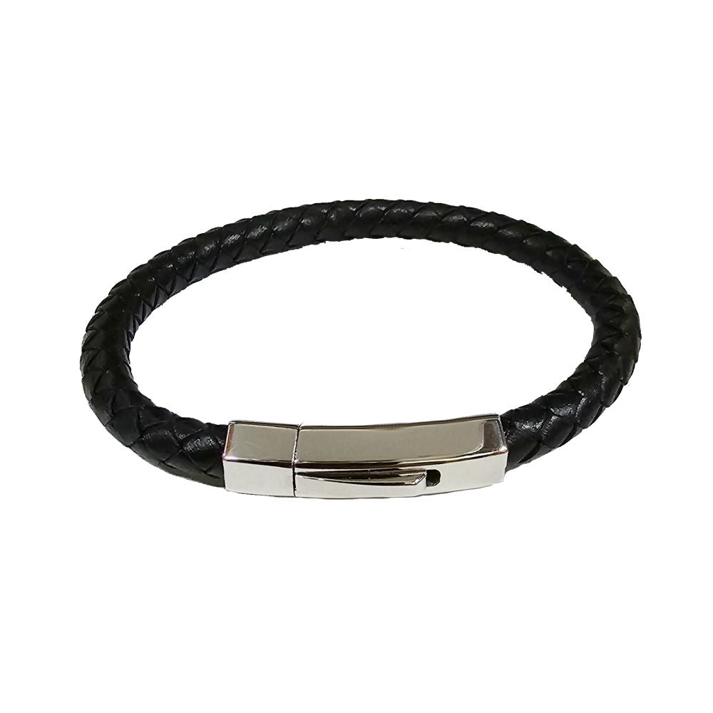 PULSERA D TRENZADA BROQUE HEXAGONAL INOX (NK311-81)