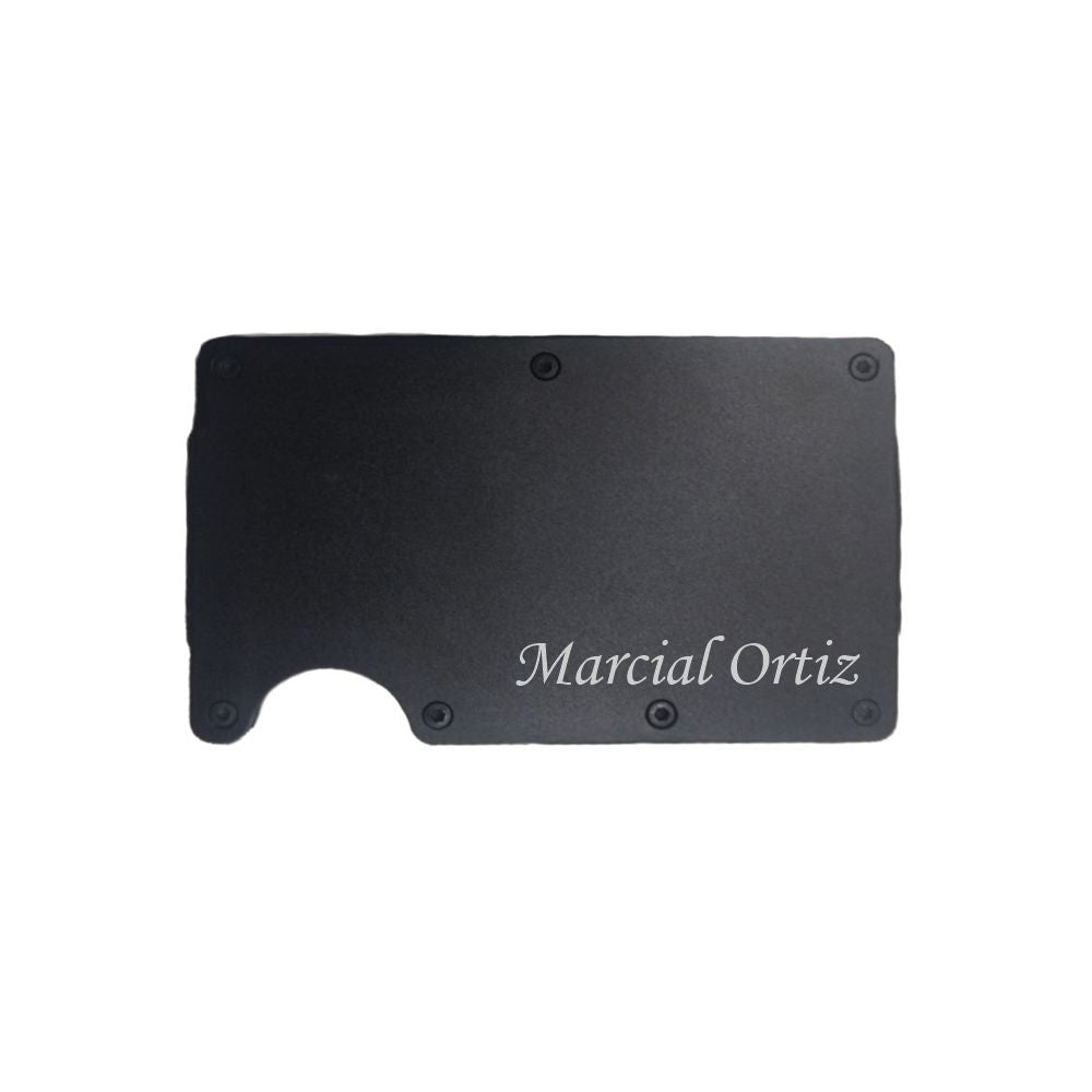 TARJETERO METALICO CON CLIP NEGRO