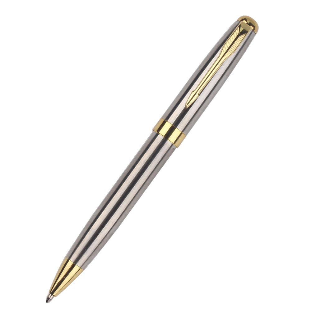 BOLIGRAFO ACERO INOX C/DORADO (SHB-1051)