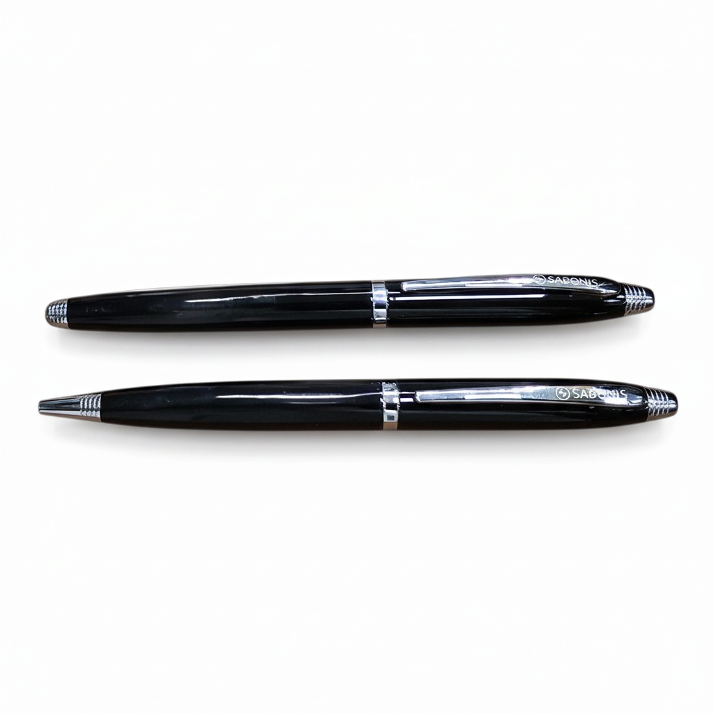 JUEGO BOLIGRAFO Y ROLLER NEGRO LACA (3076NSB-R)