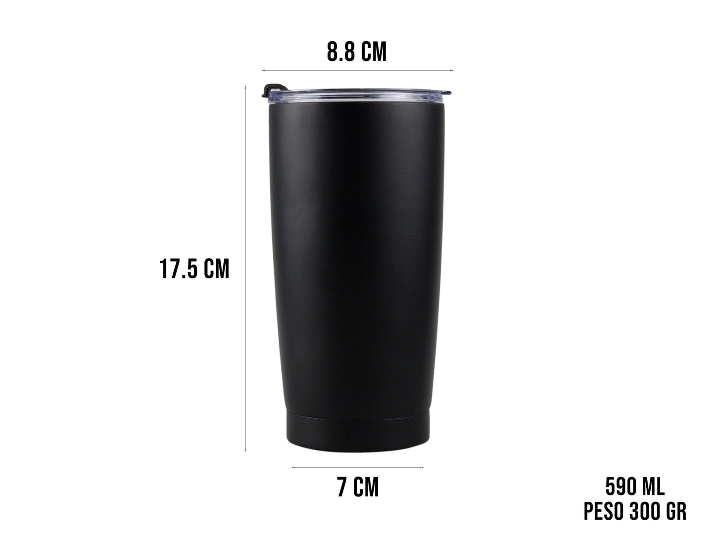 TERMO 20 OZ NEGRO (CE-T01)