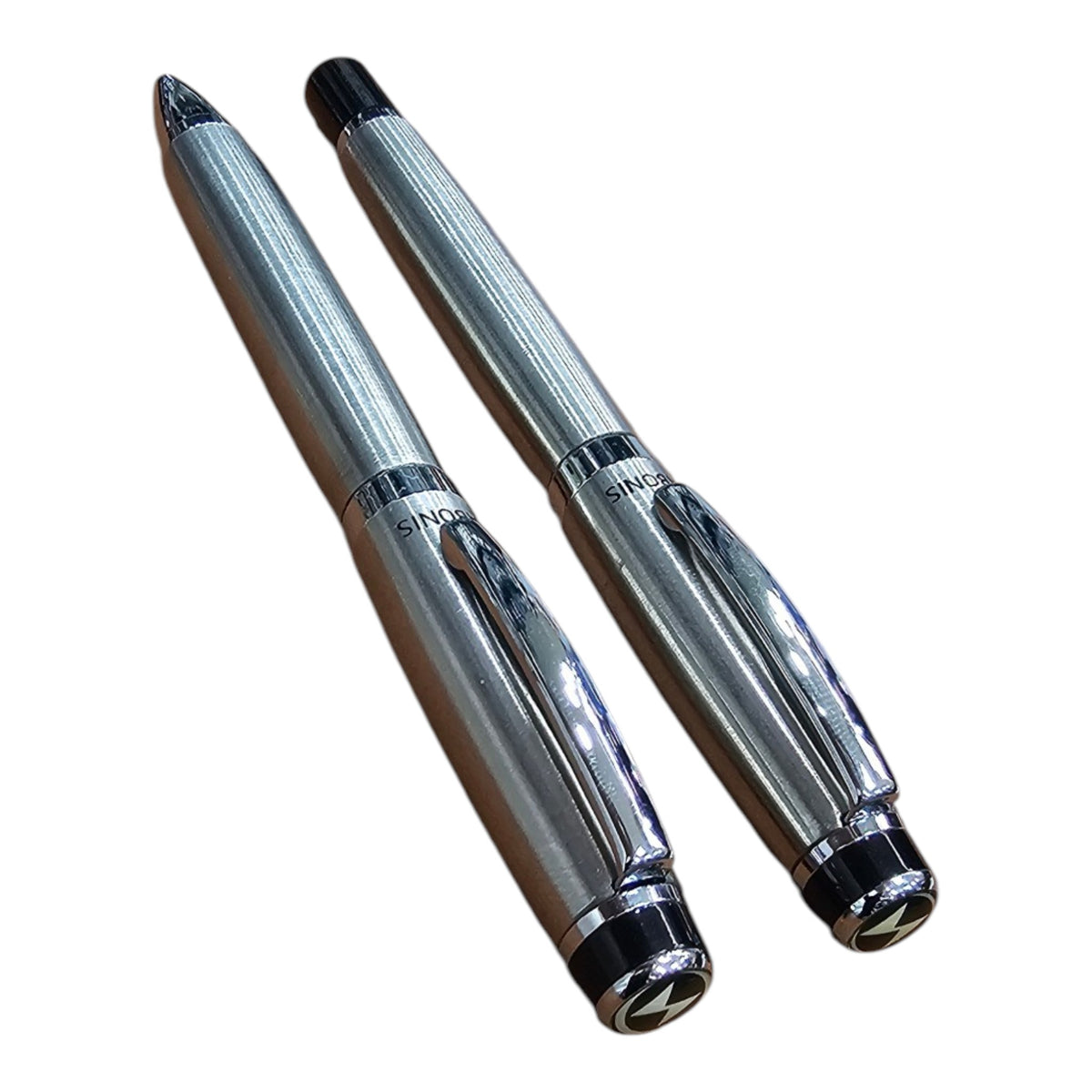 JUEGO BOLIGRAFO Y ROLLER PLATA (3043SBSR-048)