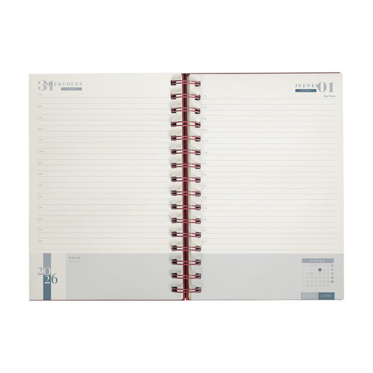 AGENDA DIARIA LETTE TINTO 2026 (AGSP 026 T)