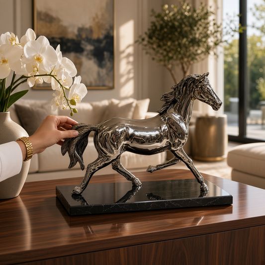 CABALLO ARABE MEDIANO 24CM ALTURA (C425)