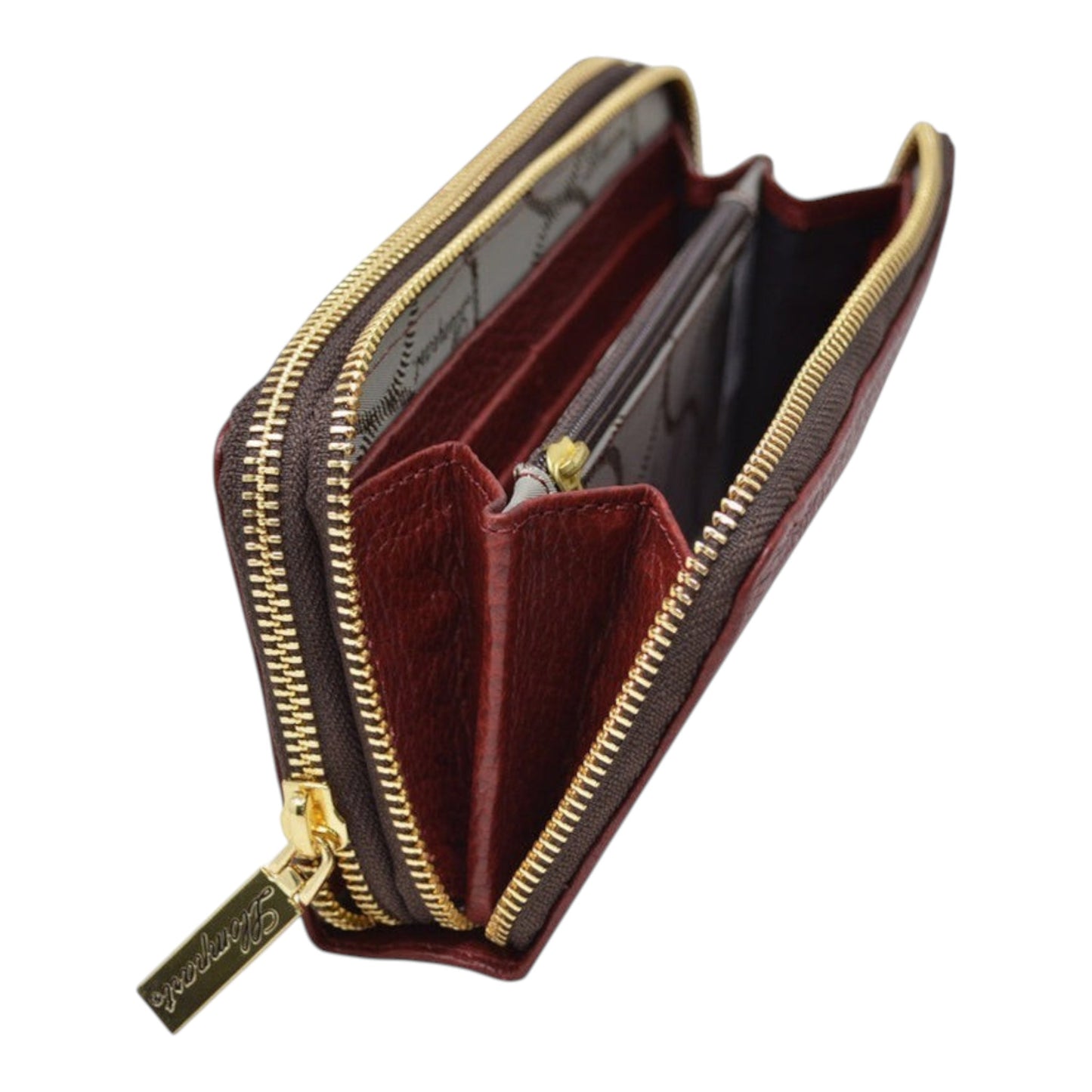 CARTERA DE PIEL PARA DAMA VINO (LL-2020 VINO)