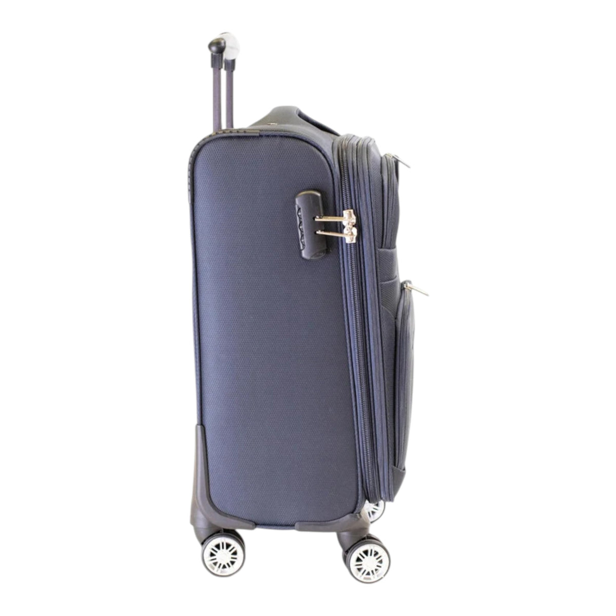 MALETA JONY 5 PIEZAS TELA AZUL 20" (8981-5)