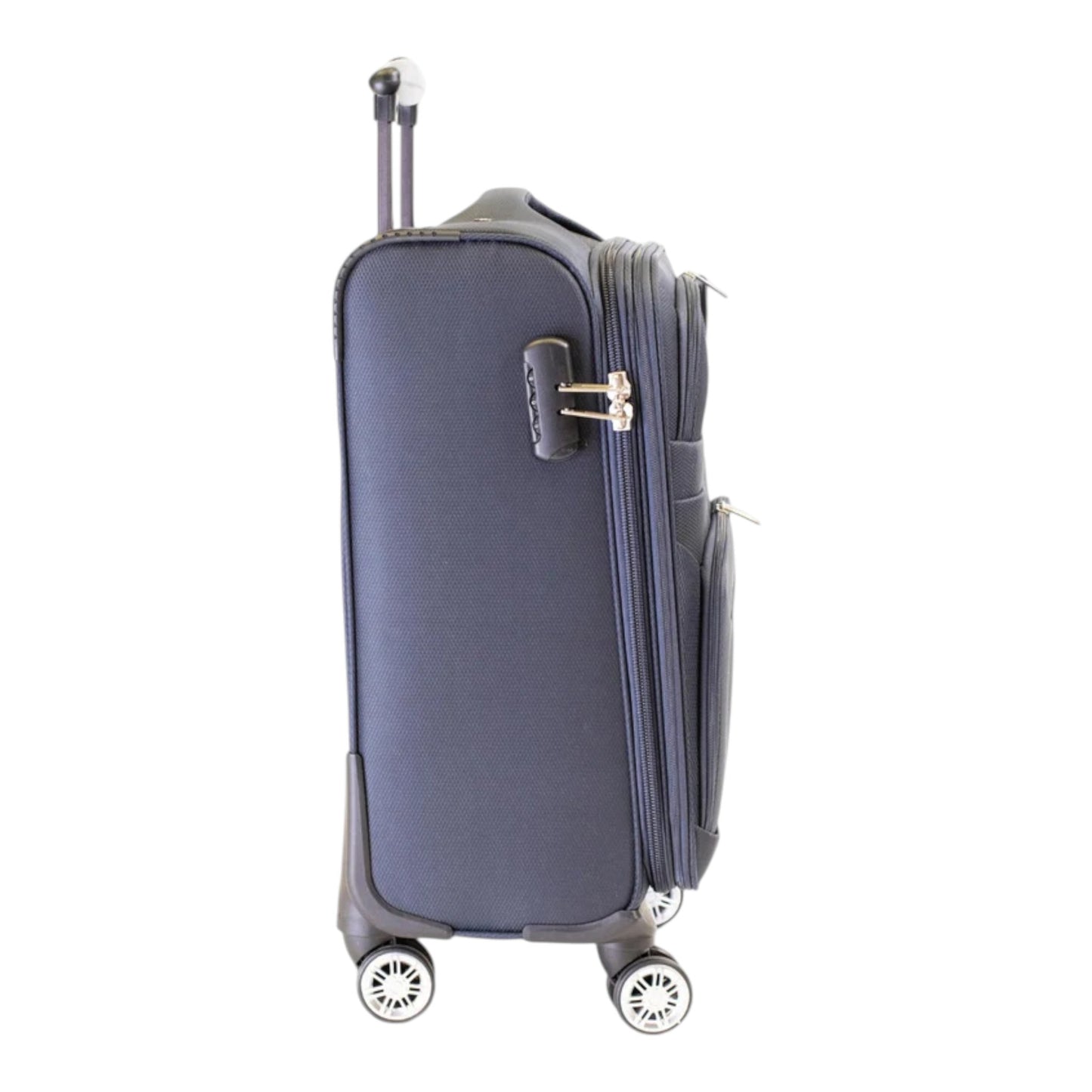 MALETA JONY 5 PIEZAS TELA AZUL 18" (8981-5)