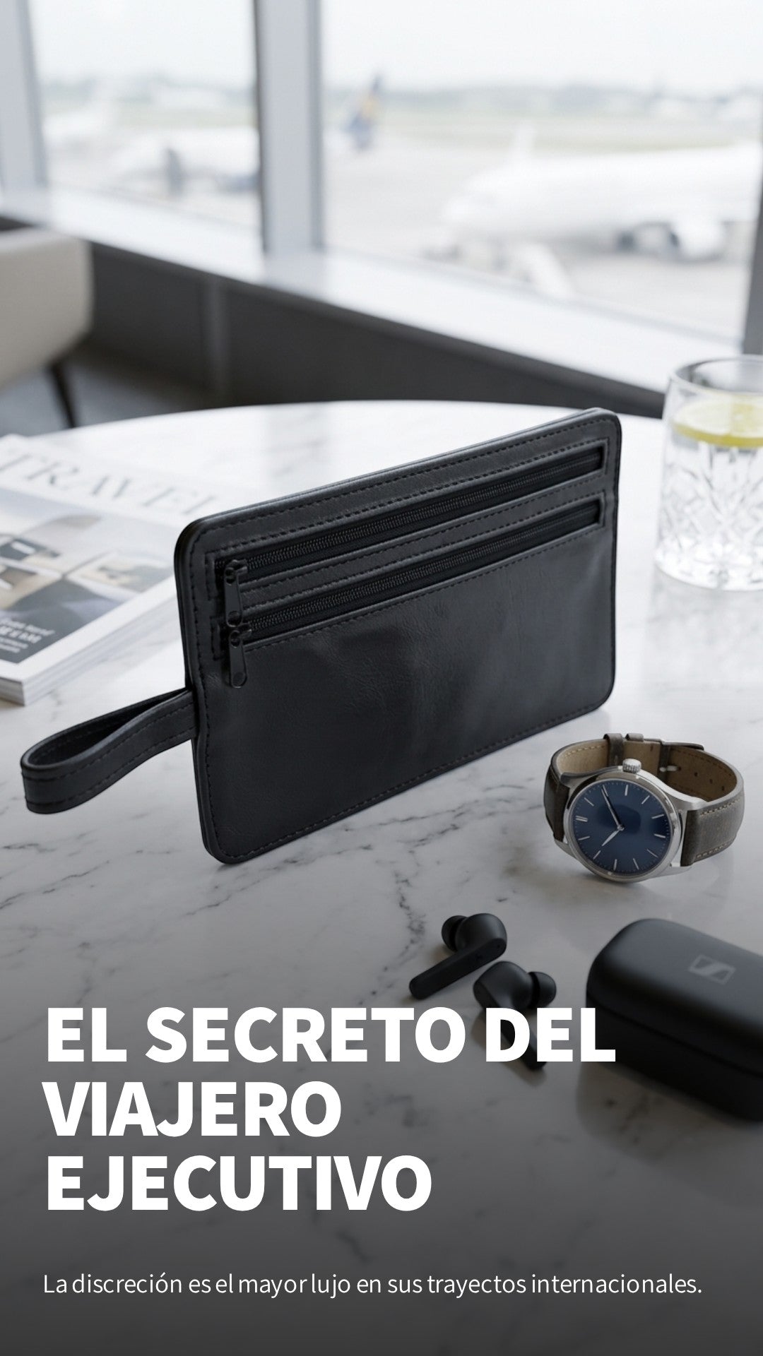BILLETERA OCULTA DOBLE ZIPPER (785)