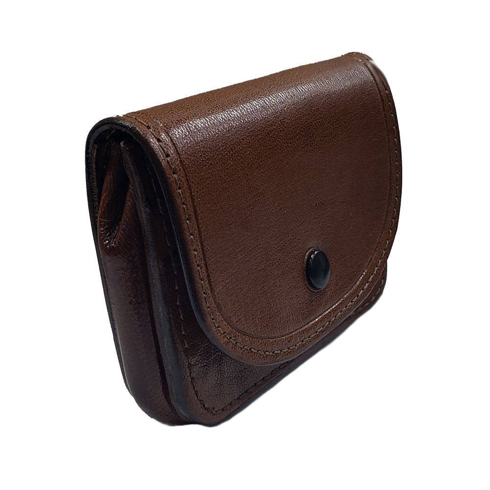 MONEDERO Y TARJETERO BROCHE P/CINTO CAFE