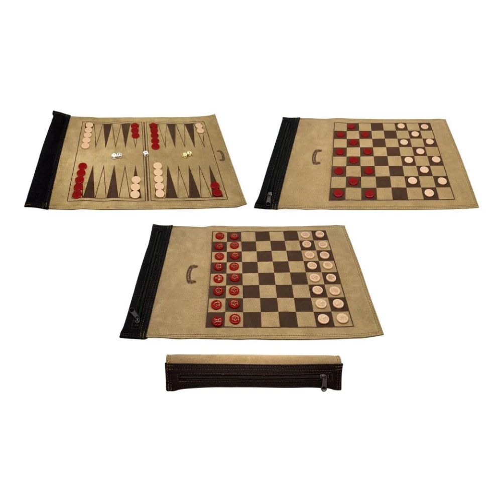 SET 3 EN 1 BACKGAMON AJEDREZ DAMAS CHINAS (1501 N SET 3 EN 1)