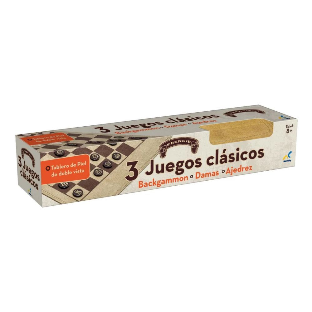 SET 3 EN 1 BACKGAMON AJEDREZ DAMAS CHINAS (1501 N SET 3 EN 1)