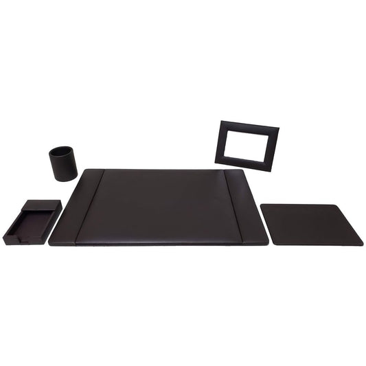 JUEGO DE ESCRITORIO PIEL CAFE N.6