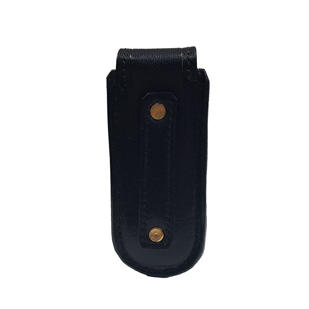 FUNDA NAVAJA MEDIANA PIEL NEGRO