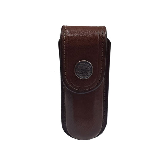 FUNDA NAVAJA MEDIANA PIEL CAFE