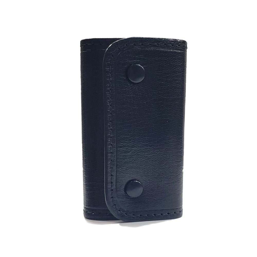PORTA LLAVE DE 6 GANCHOS PIEL NEGRA