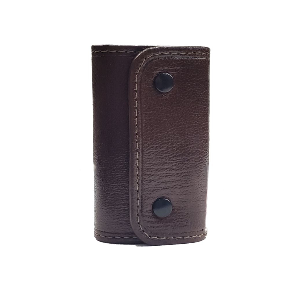 PORTA LLAVES DE 6 GANCHOS PIEL CAFE