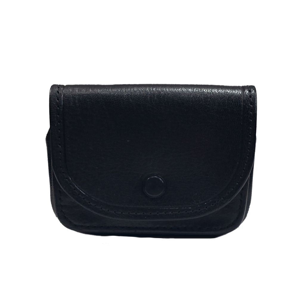 MONEDERO Y TARJETERO BROCHE P/CINTO NEGRO