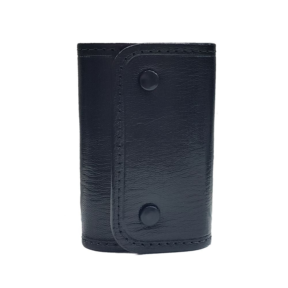 PORTA LLAVES DE 8 GANCHOS PIEL NEGRO