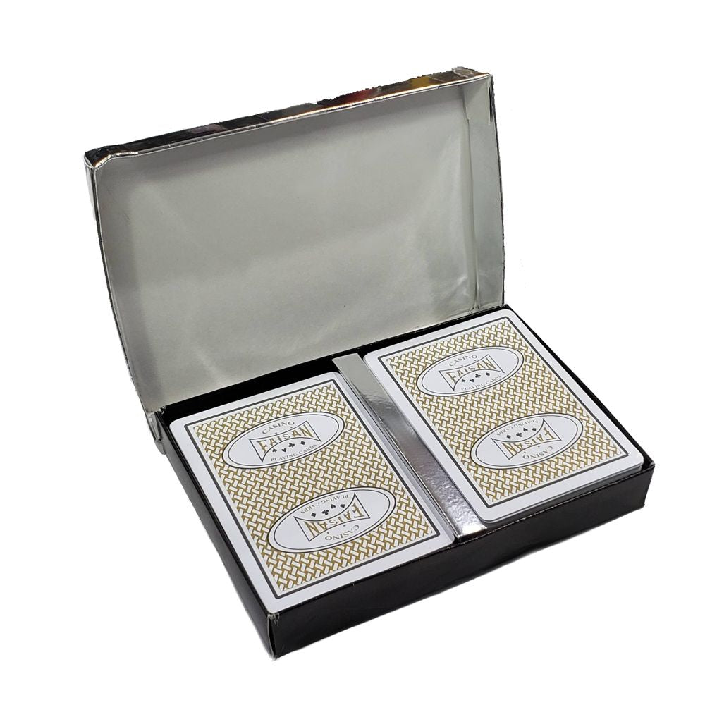 ESTUCHE DOS BARAJAS FAISAN POKER 100% PLASTICO