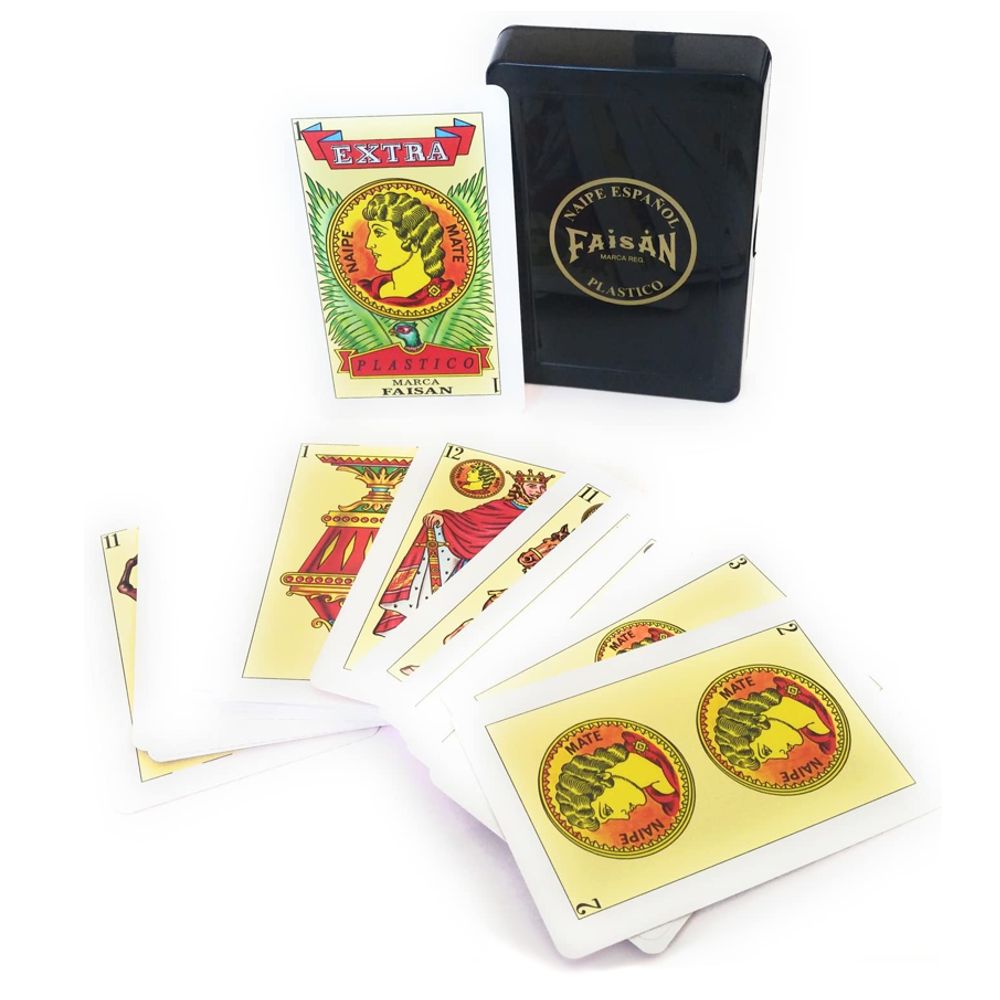 BARAJA ESPANOLA FAISAN 100% PLASTICO