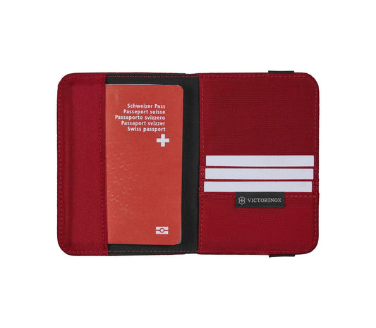 TA 5.0 PASSPORT HOLDER WITH RFID PROTECTION RED (610607)