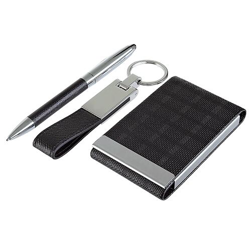 SET DE ECRITORIO PRINCE LLAVERO TARJETERO Y PLUMA (61200)