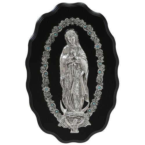 VIRGEN GUADALUPE NUEVA RETABLO PLATA (VGNR-P)