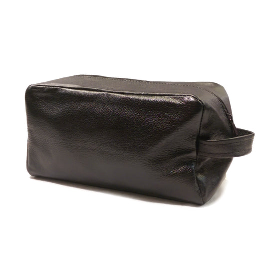 ESTUCHE BANO PIEL NEGRO (376)