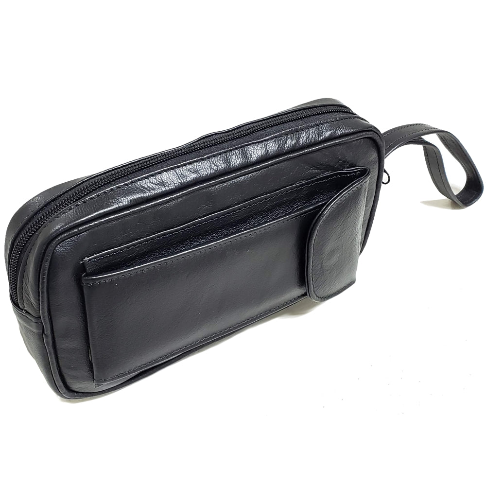 DOCUMENTERA REDONDA PIEL NEGRO (1208)