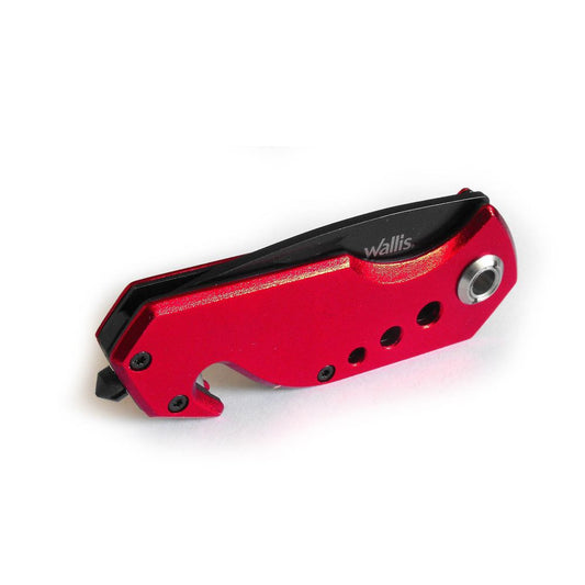 NAVAJA DE BLOQUEO ROJA HOJA NEGRA 6CM (K900149)