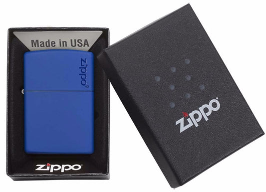 ZIPPO AZUL REY LOGO MATTE (MZ229-ZL)