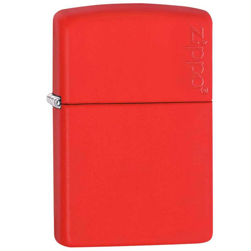 ZIPPO ROJO MATTE CON LOGO (233ZL)