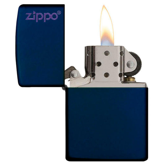 ZIPPO AZUL MATTE CON LOGO (239ZL)