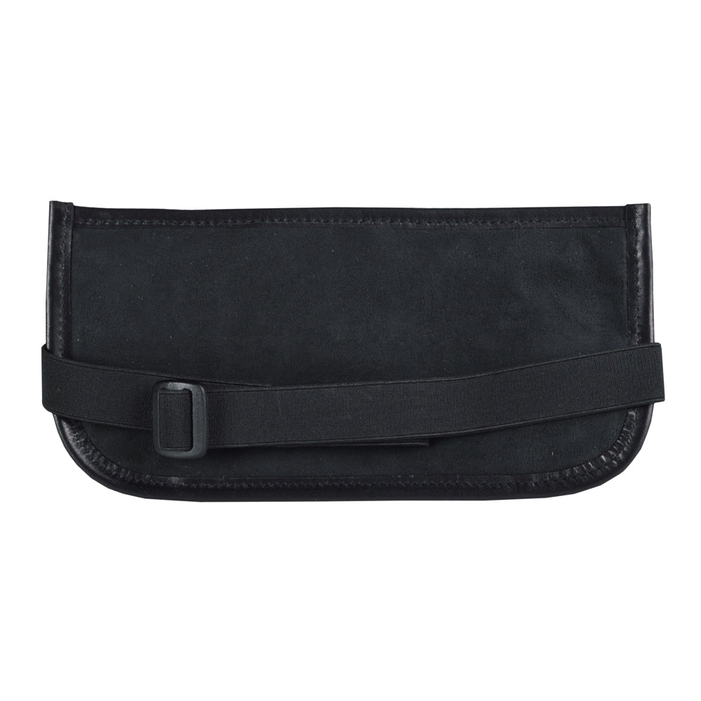 CANGURERA DE SEGURIDAD PARA VIAJE EN PIEL NEGRO (LL2063)