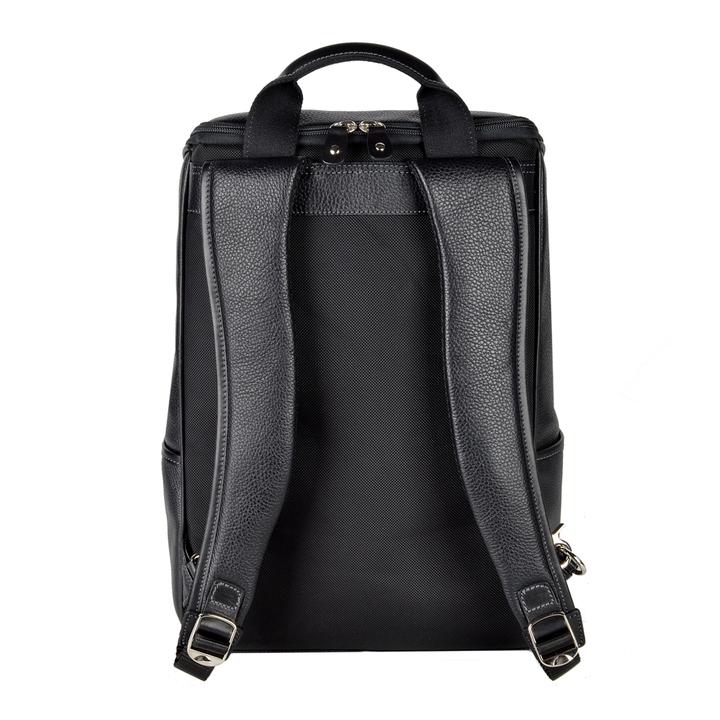 BACKPACK DE PIEL NEGRO PARA LAPTOP 15 PULGADAS (LL2177)