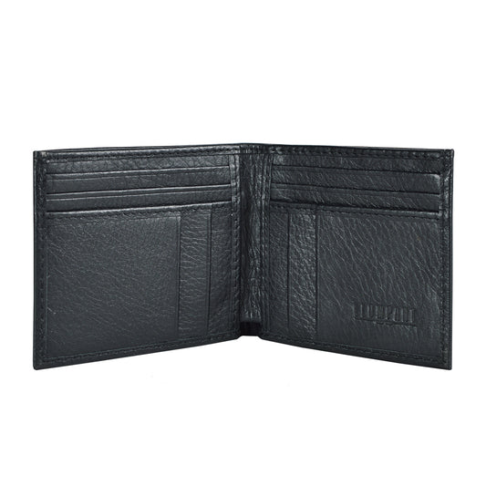 CARTERA MIXTA DE PIEL NEGRO (LL6001)