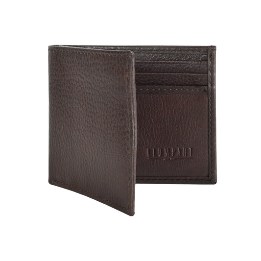 CARTERA MIXTA DE PIEL CAFE (LL6001)