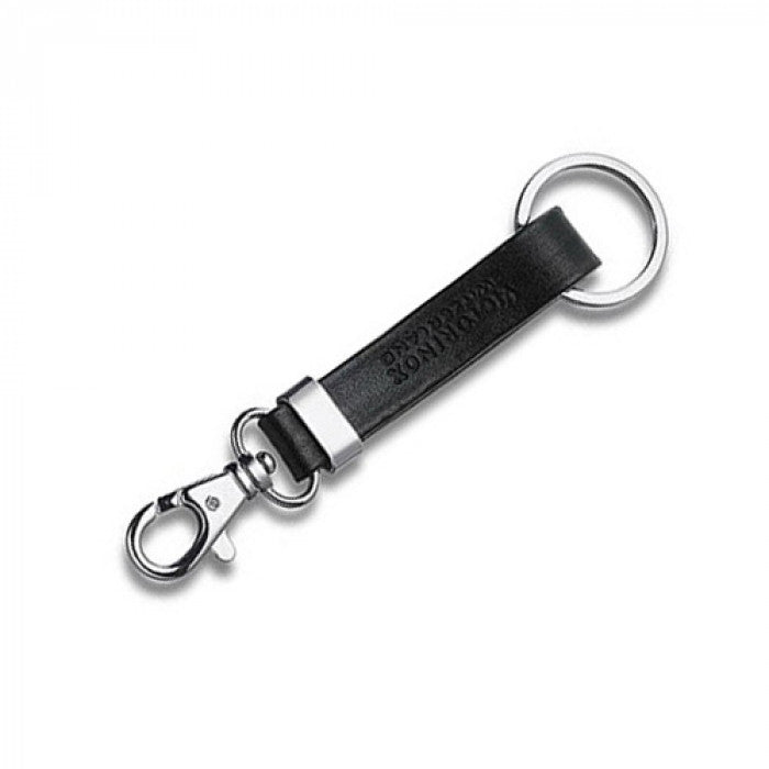 LLAVERO CON PIEL NEGRA 7 cm GANCHO MAS ANILLO (500734)