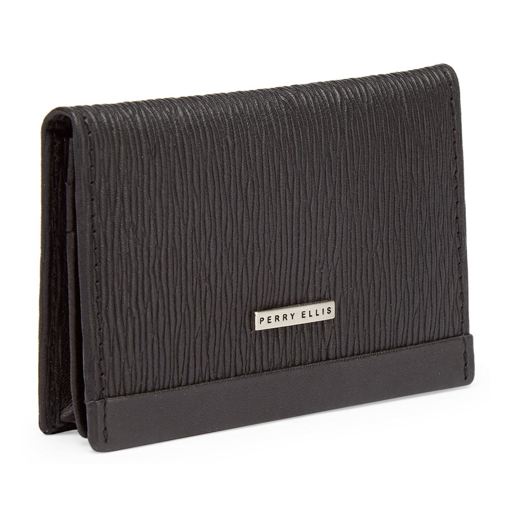 TARJETERO PERRY ELLIS CON BROCHE NEGRO (L77-0207-1)