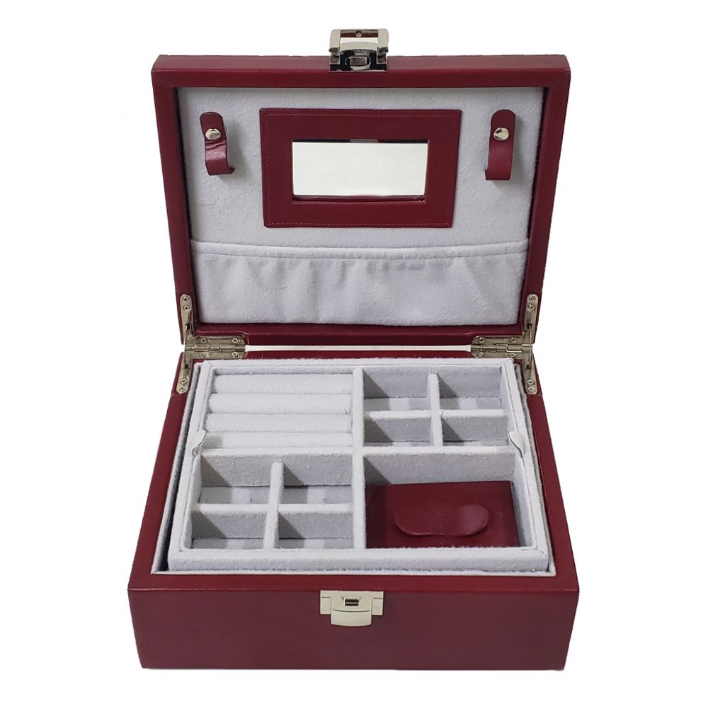 ALHAJERO CAJA PIEL VINO (710)