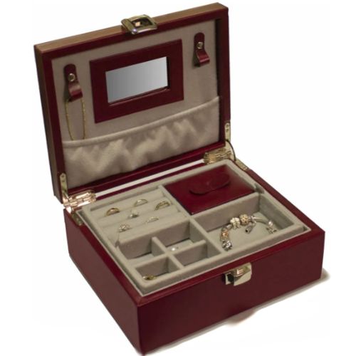 ALHAJERO CAJA PIEL VINO (710)