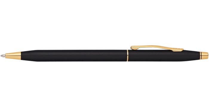 CENTURY BALL POINT NEGRO SATINADO DORADO (2502)