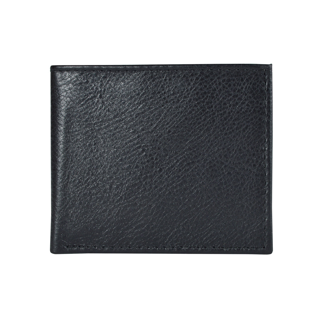 CARTERA MIXTA DE PIEL NEGRO (LL6001)