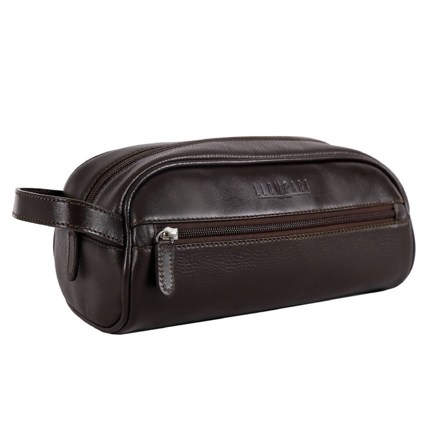 NECESER DE PIEL CAFE OBSCURO (LL 286A V C0)