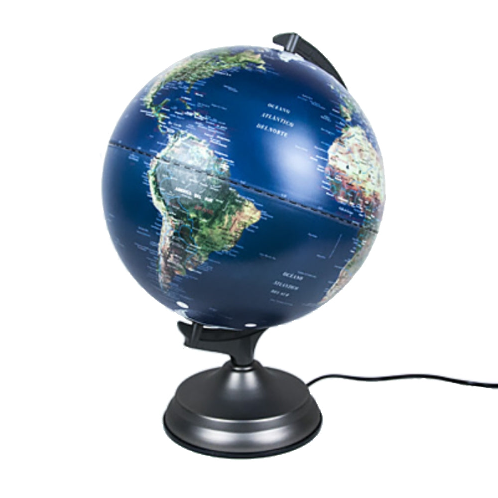 GLOBO TERRAQUEO 30 CM C/LUZ GDE (MS-253)
