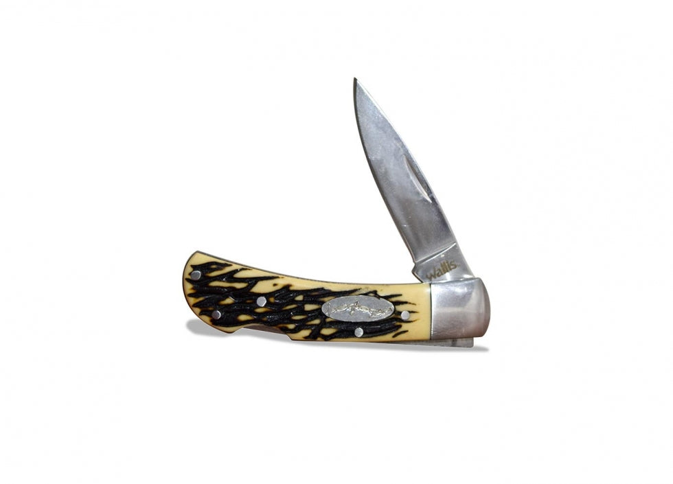 NAVAJA DE BLOQUEO HOJA 5CM MANGO CUERNO VENADO (K271435)